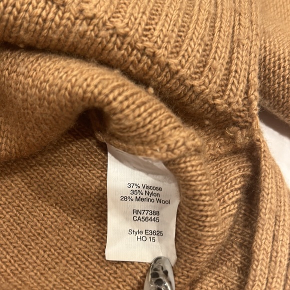 J. Crew Merino Wool Knit Sweater Tan size XS - Picture 2 of 4
